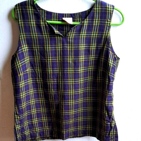 Vintage plaid skirt and tank set - Picture 2 of 9